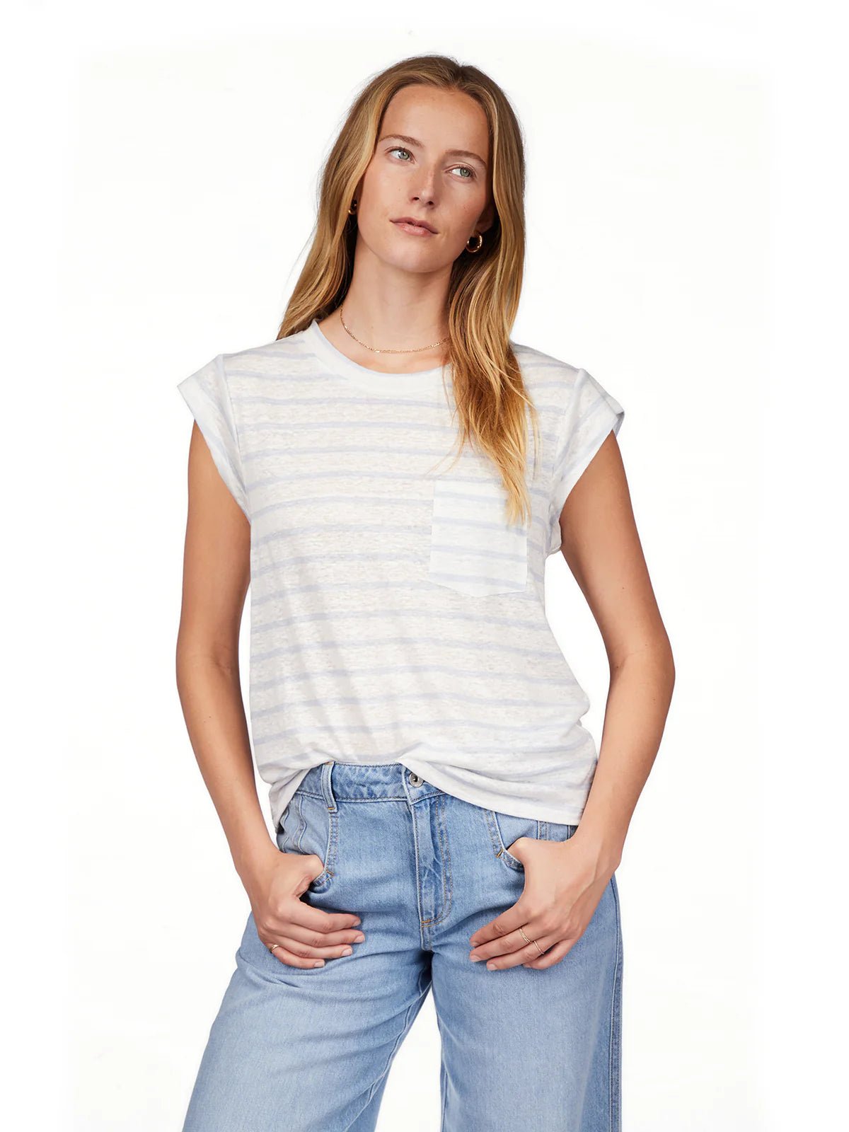 Relaxed Cap Sleeve Tee - Elle Maxine
