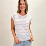 Relaxed Cap Sleeve Tee - Elle Maxine