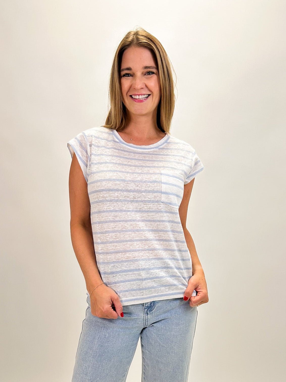 Relaxed Cap Sleeve Tee - Elle Maxine