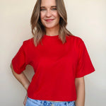 Relaxed Crop Tee - Elle Maxine