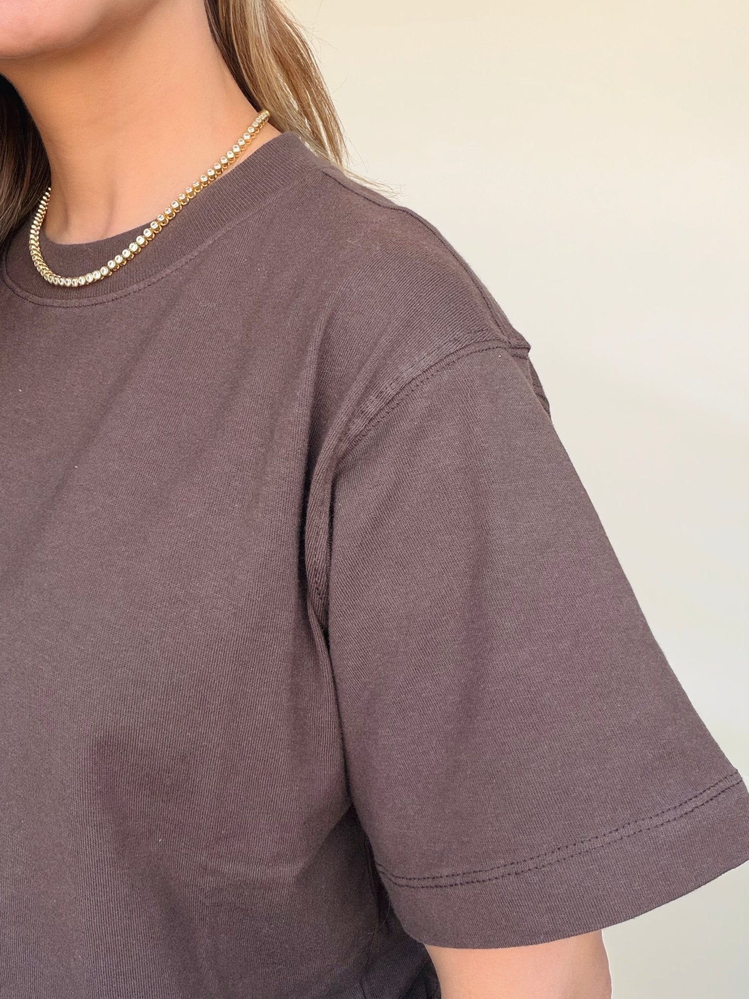 Relaxed Crop Tee - Elle Maxine