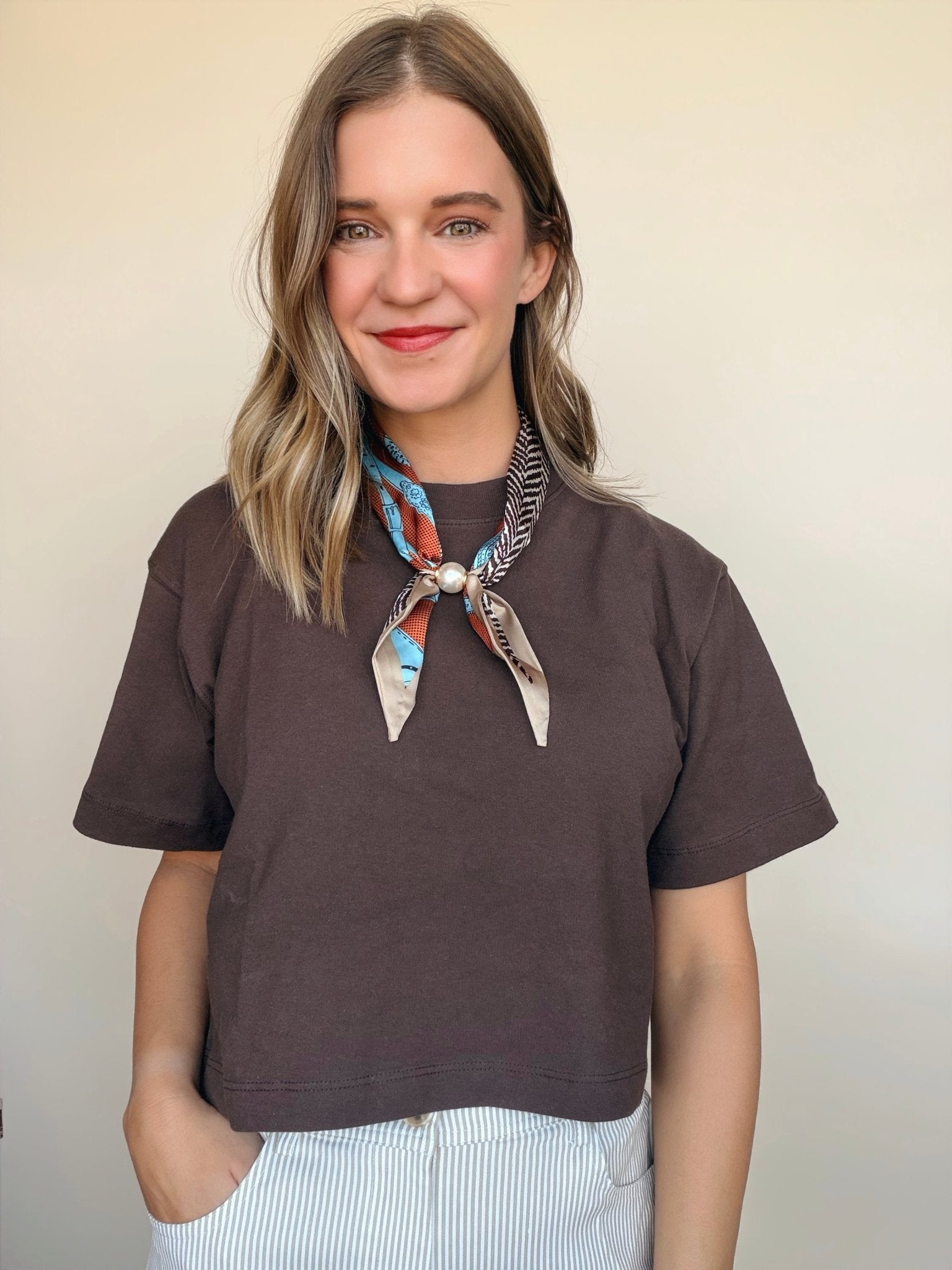 Relaxed Crop Tee - Elle Maxine
