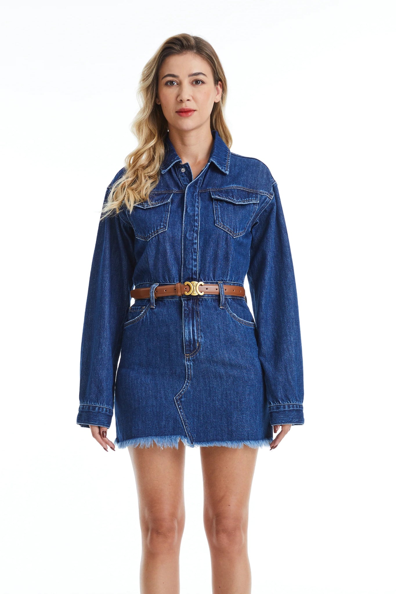 Resa Denim Dress - Elle Maxine