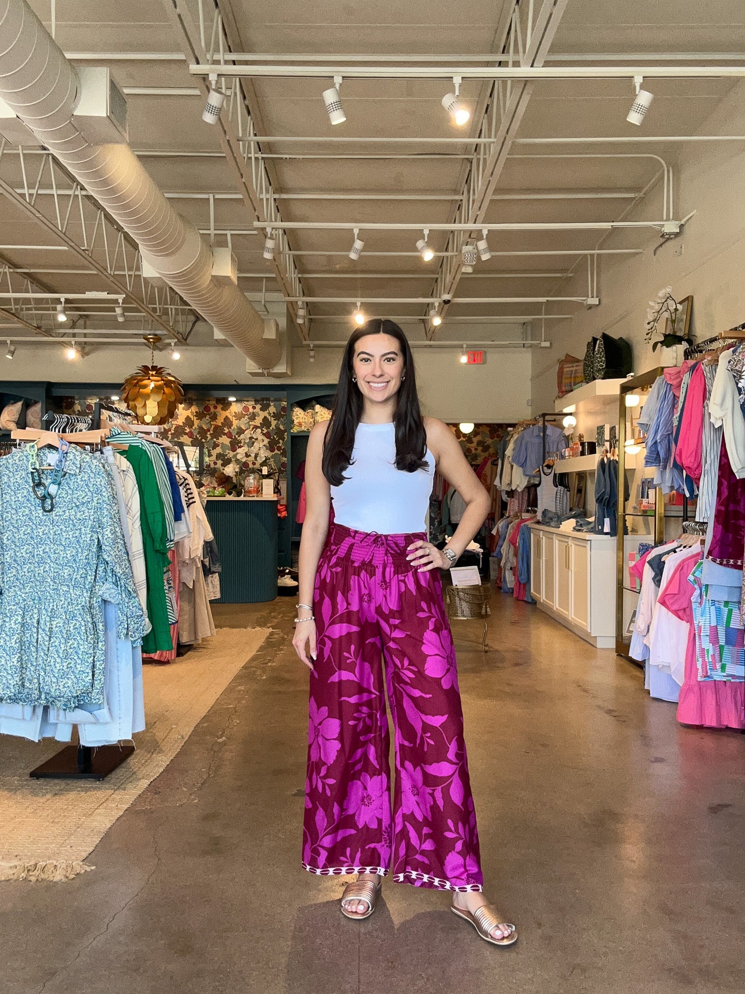 Reva Floral Pants - Elle Maxine