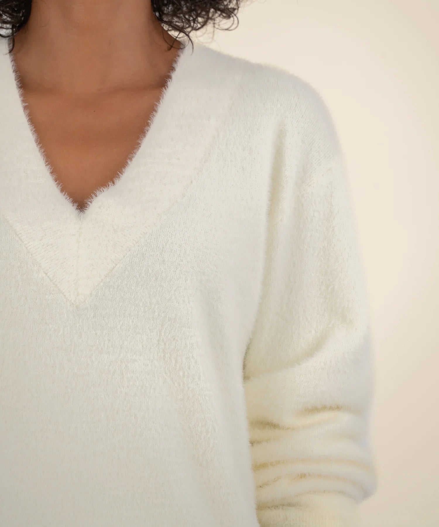 Revel Boxy Sweater - Ivory - Elle Maxine