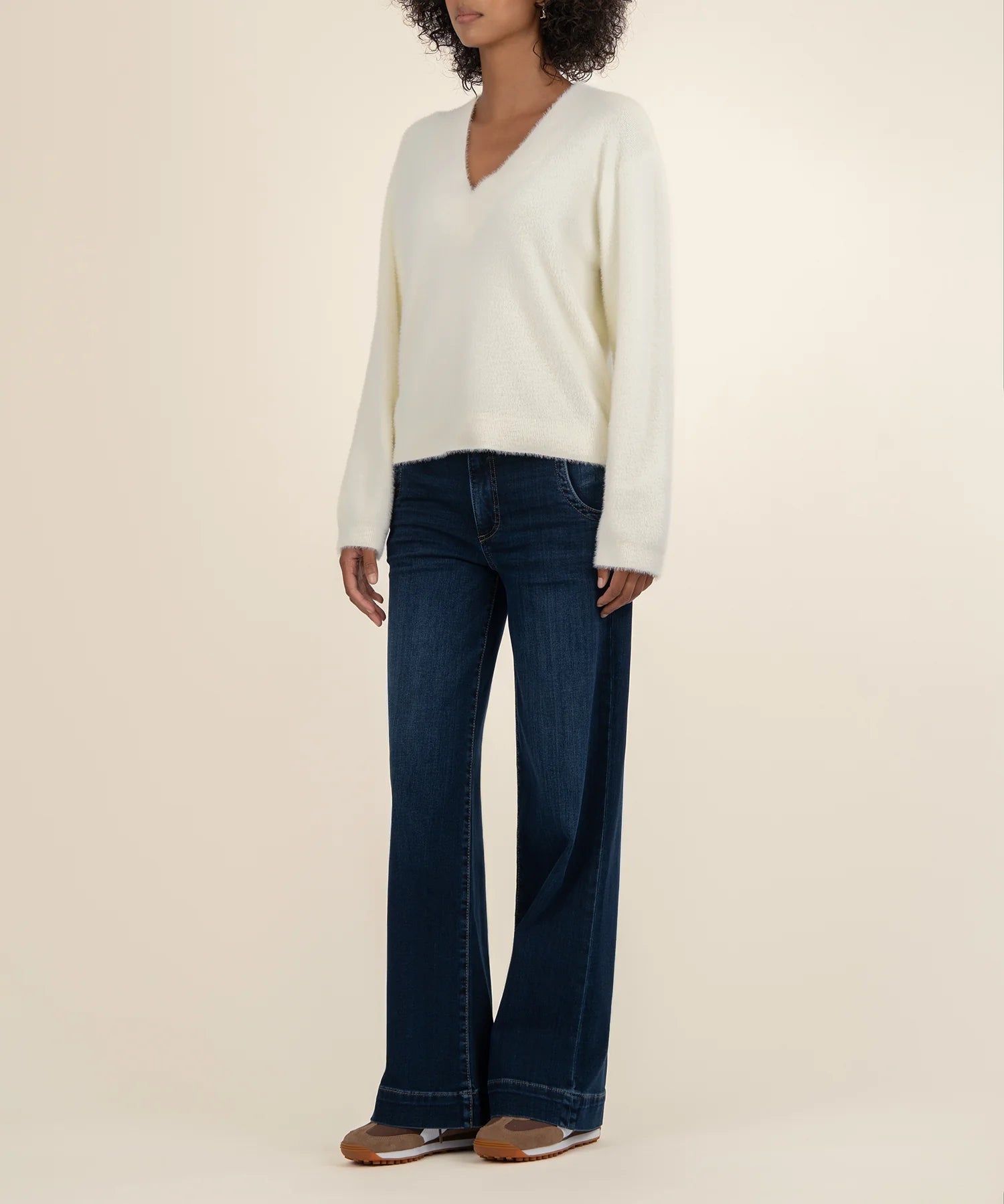 Revel Boxy Sweater - Ivory - Elle Maxine