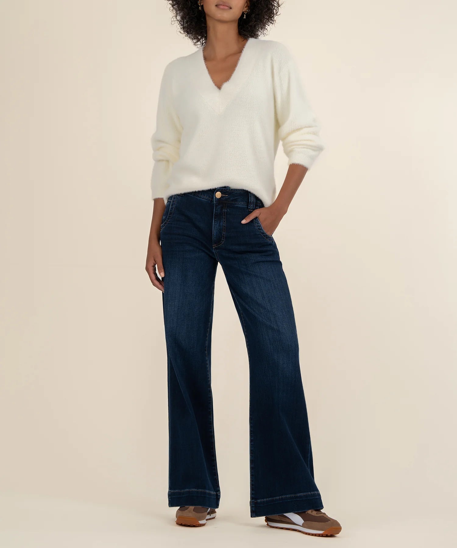 Revel Boxy Sweater - Ivory - Elle Maxine