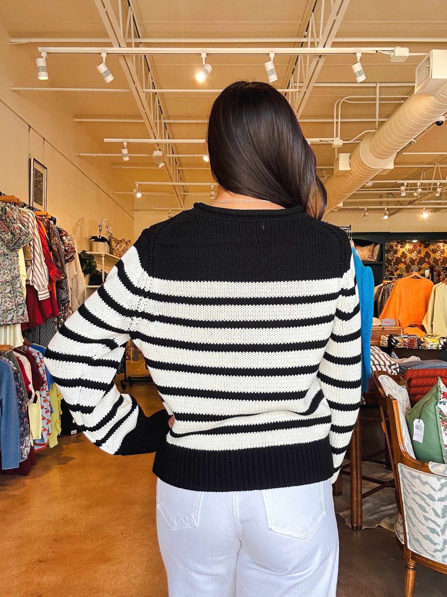 Ridley Stripe Sweater - Bandit - Elle Maxine