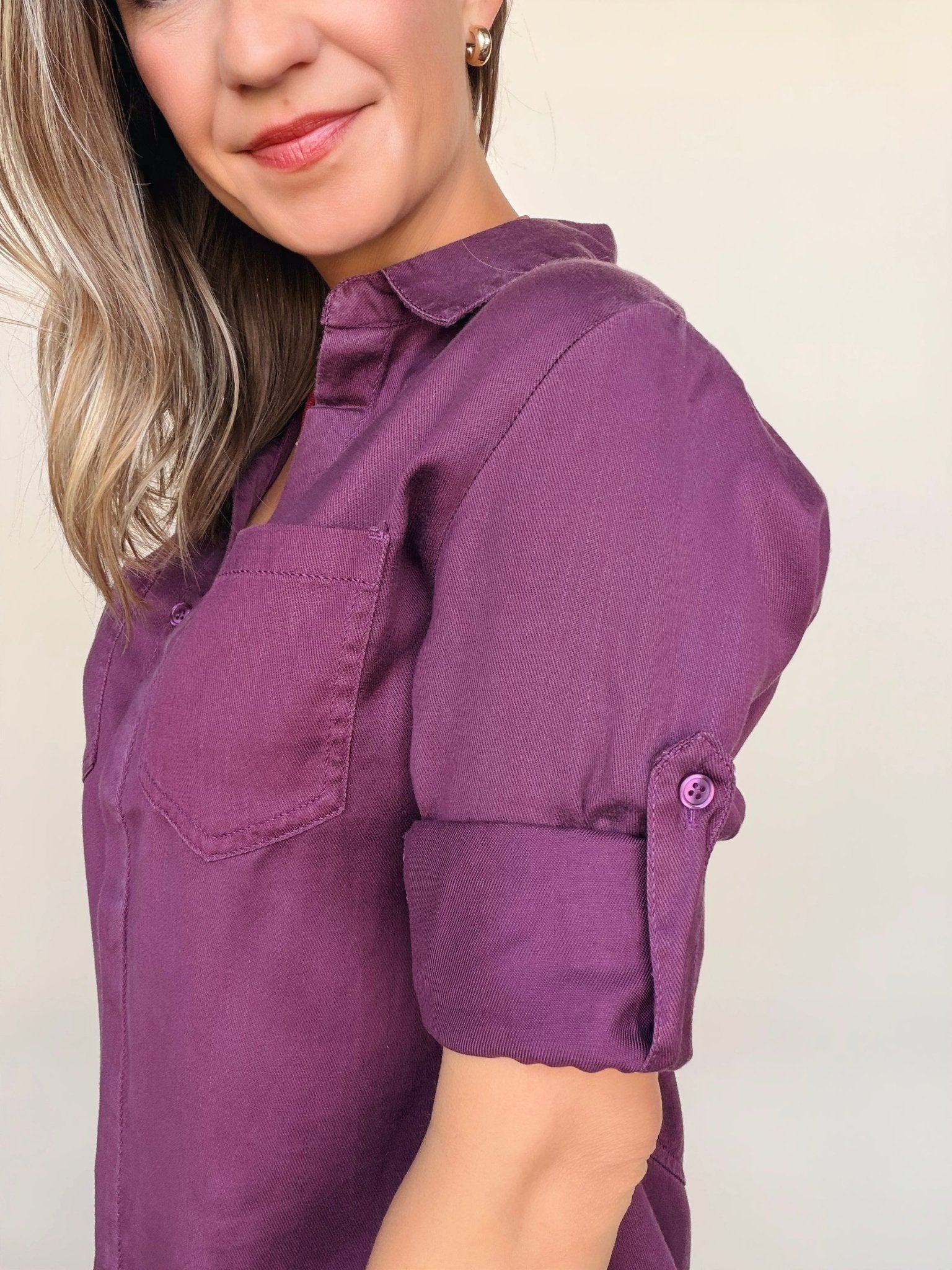 Riley Button Down Top - Elle Maxine