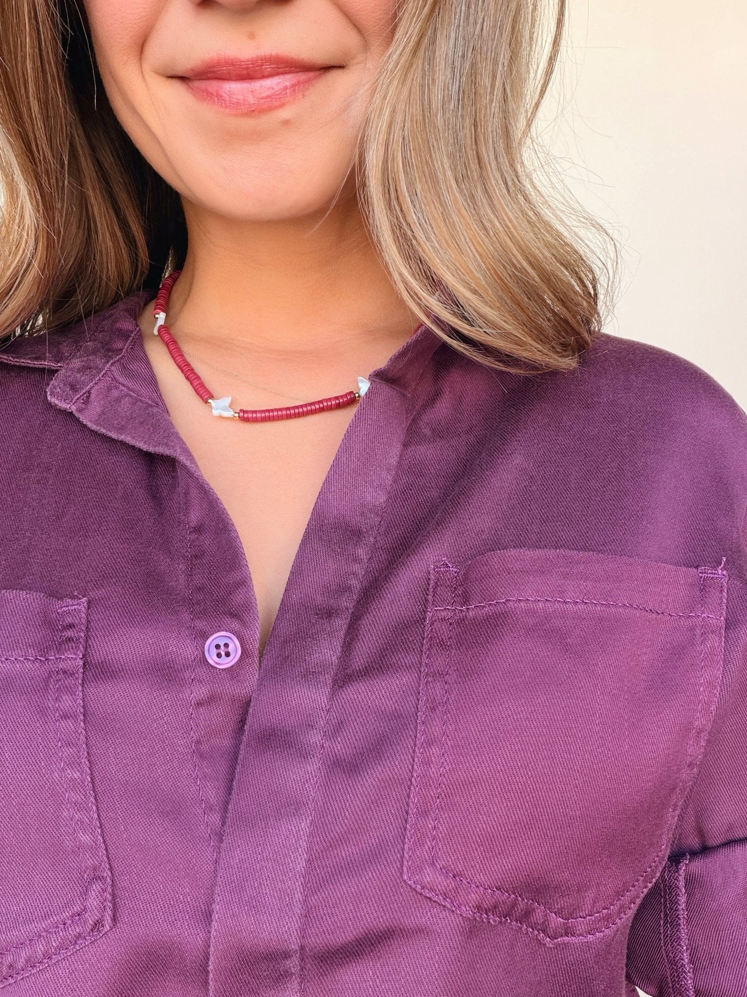 Riley Button Down Top - Elle Maxine