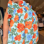 Riya Floral Ruffle Sleeve Blouse - Elle Maxine