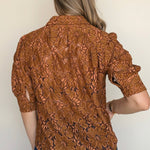 Roe Lace Button Down Top - Elle Maxine