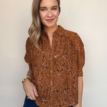 Roe Lace Button Down Top - Elle Maxine