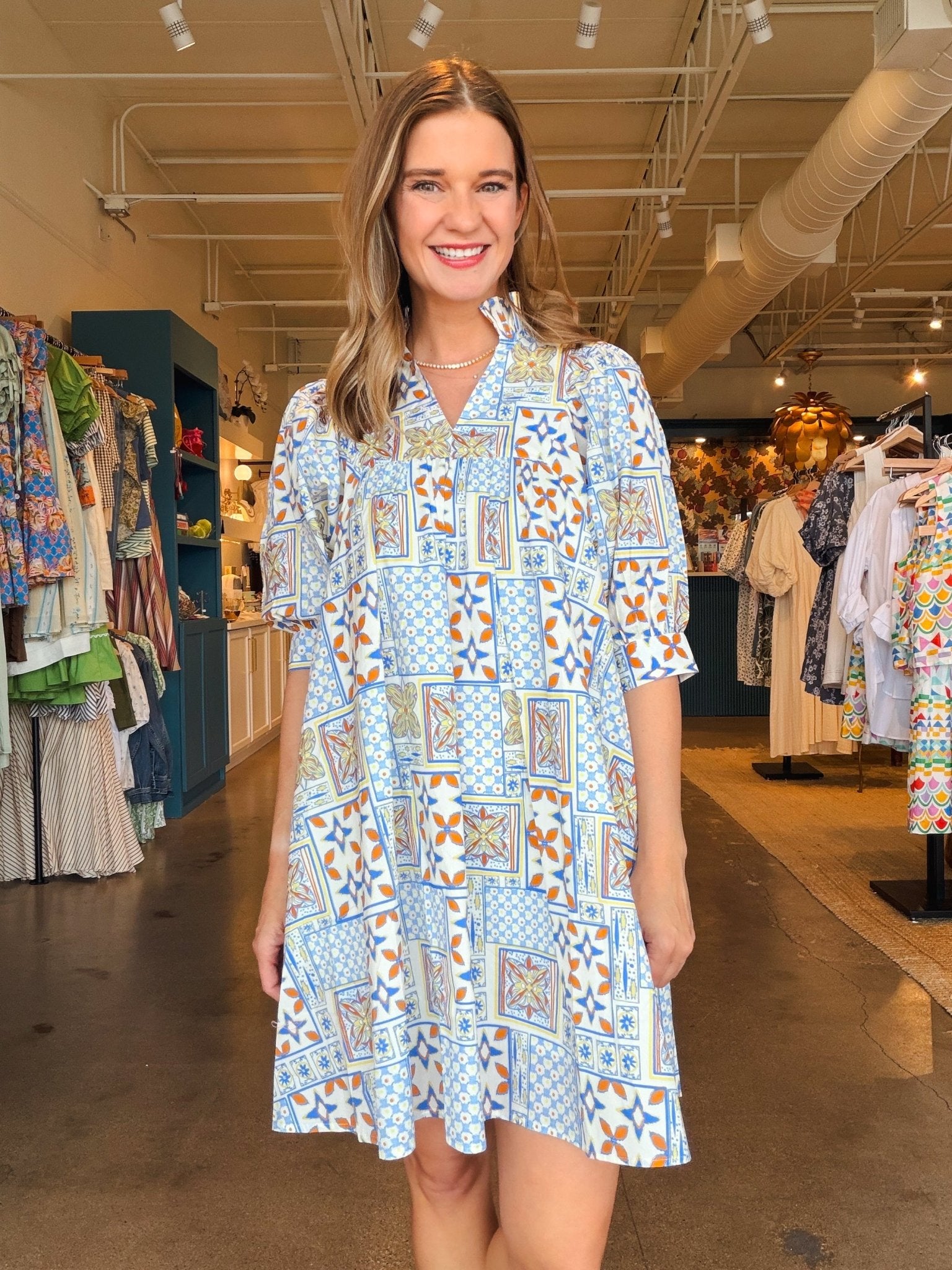 Rose Mandala Short Dress - Elle Maxine