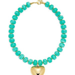 Roxie Beaded Heart Necklace - Elle Maxine