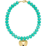 Roxie Beaded Heart Necklace - Elle Maxine