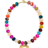 Roxie Beaded Heart Necklace - Elle Maxine