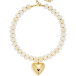 Roxie Beaded Heart Necklace - Elle Maxine