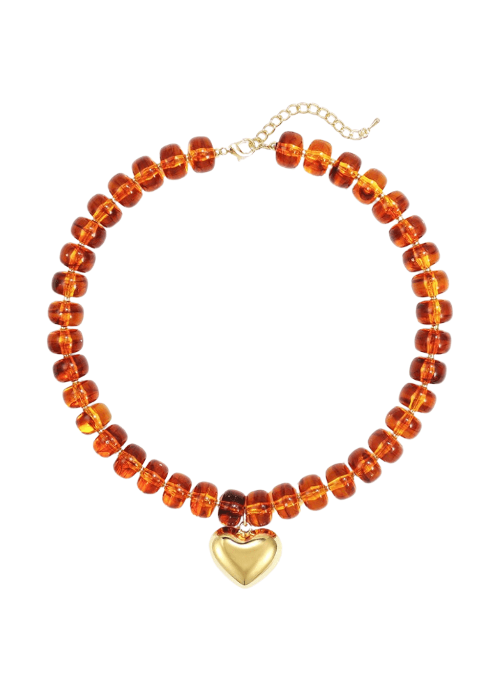 Roxie Beaded Heart Necklace - Elle Maxine