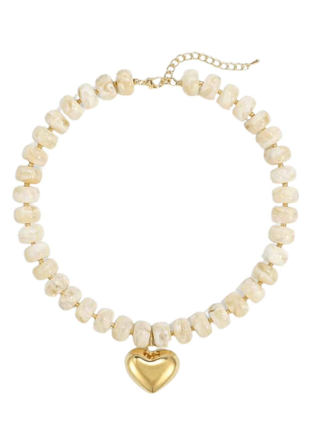 Roxie Beaded Heart Necklace - Elle Maxine