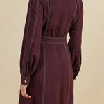 Ruby Belted Maxi Dress - Elle Maxine