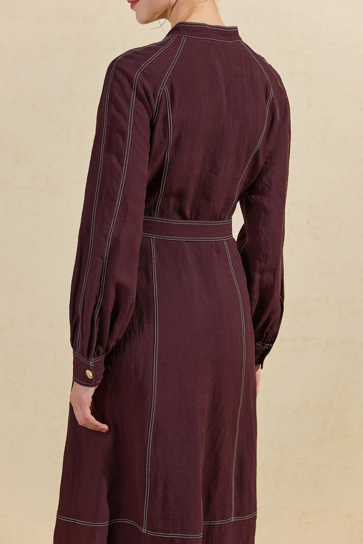 Ruby Belted Maxi Dress - Elle Maxine