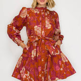 Rustic Rose Mini Dress - Elle Maxine