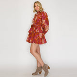 Rustic Rose Mini Dress - Elle Maxine