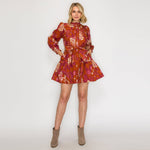 Rustic Rose Mini Dress - Elle Maxine