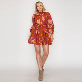 Rustic Rose Mini Dress - Elle Maxine