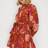 Rustic Rose Mini Dress - Elle Maxine