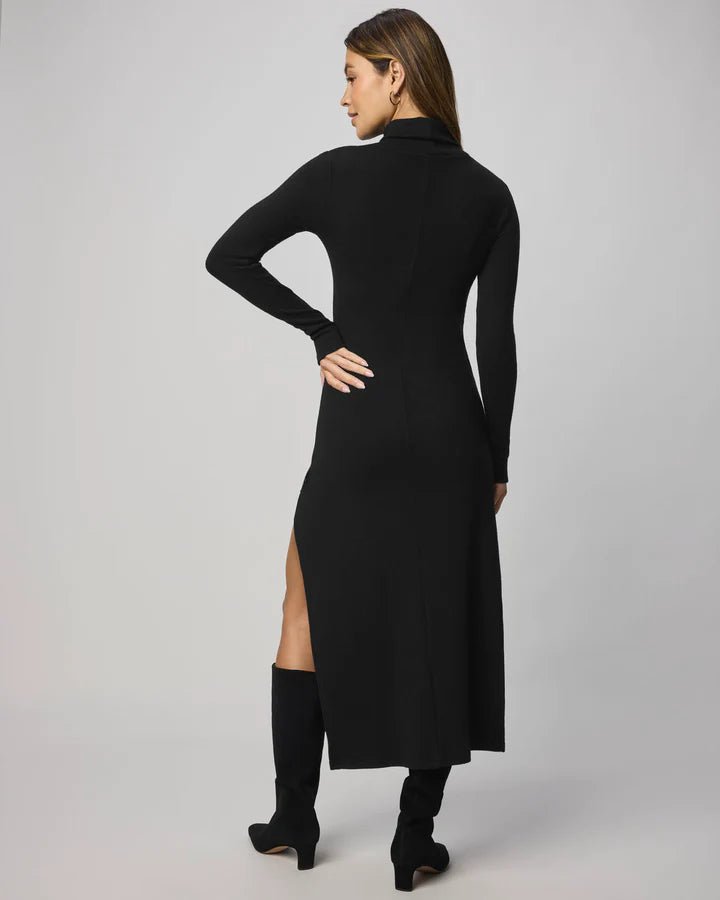 Rylee Turtleneck Dress - Black - Elle Maxine
