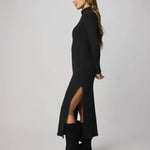 Rylee Turtleneck Dress - Black - Elle Maxine