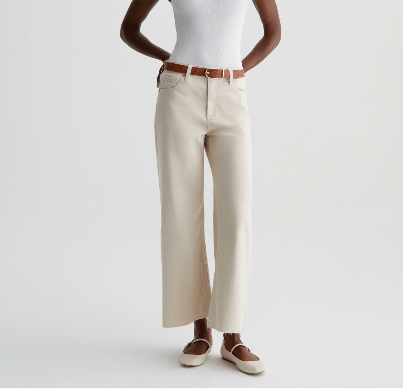 Saige Wide Leg Crop - Opal Stone - Elle Maxine