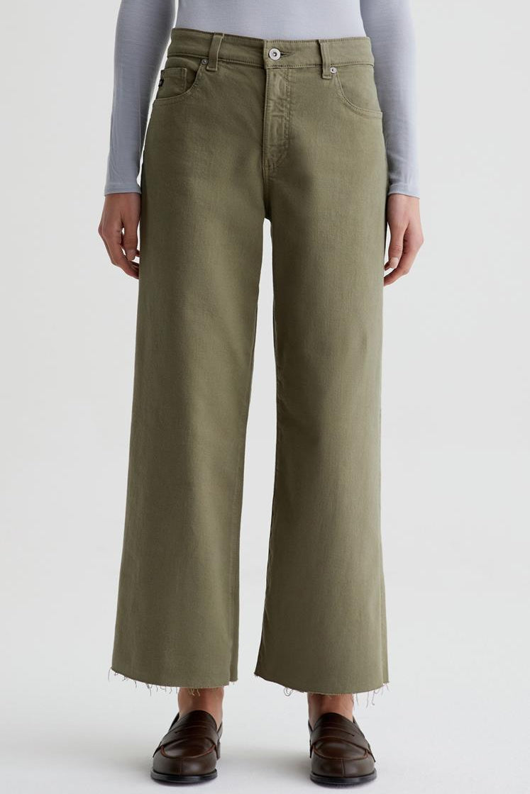 Saige Wide Leg Crop - Rosemary - Elle Maxine