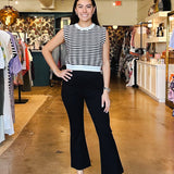 Salma Crop Pant - Super Black - Elle Maxine
