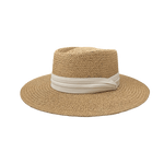 Sandy Sun Straw Hat - Ivory - Elle Maxine