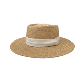 Sandy Sun Straw Hat - Ivory - Elle Maxine
