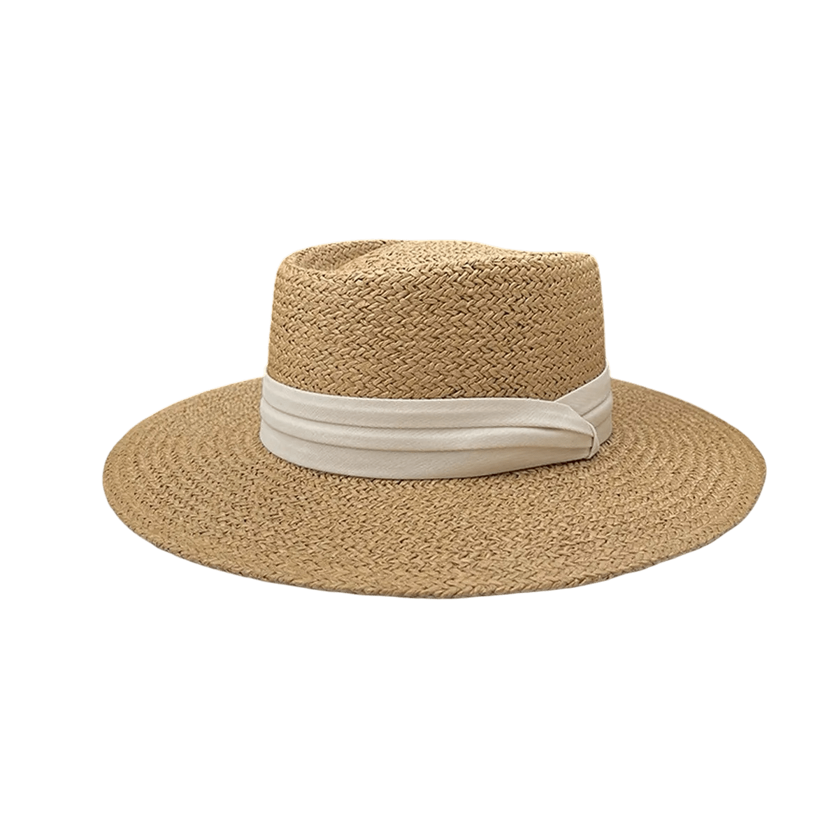 Sandy Sun Straw Hat - Ivory - Elle Maxine