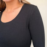 Sarah Ribbed Scoop Neck Top - Elle Maxine
