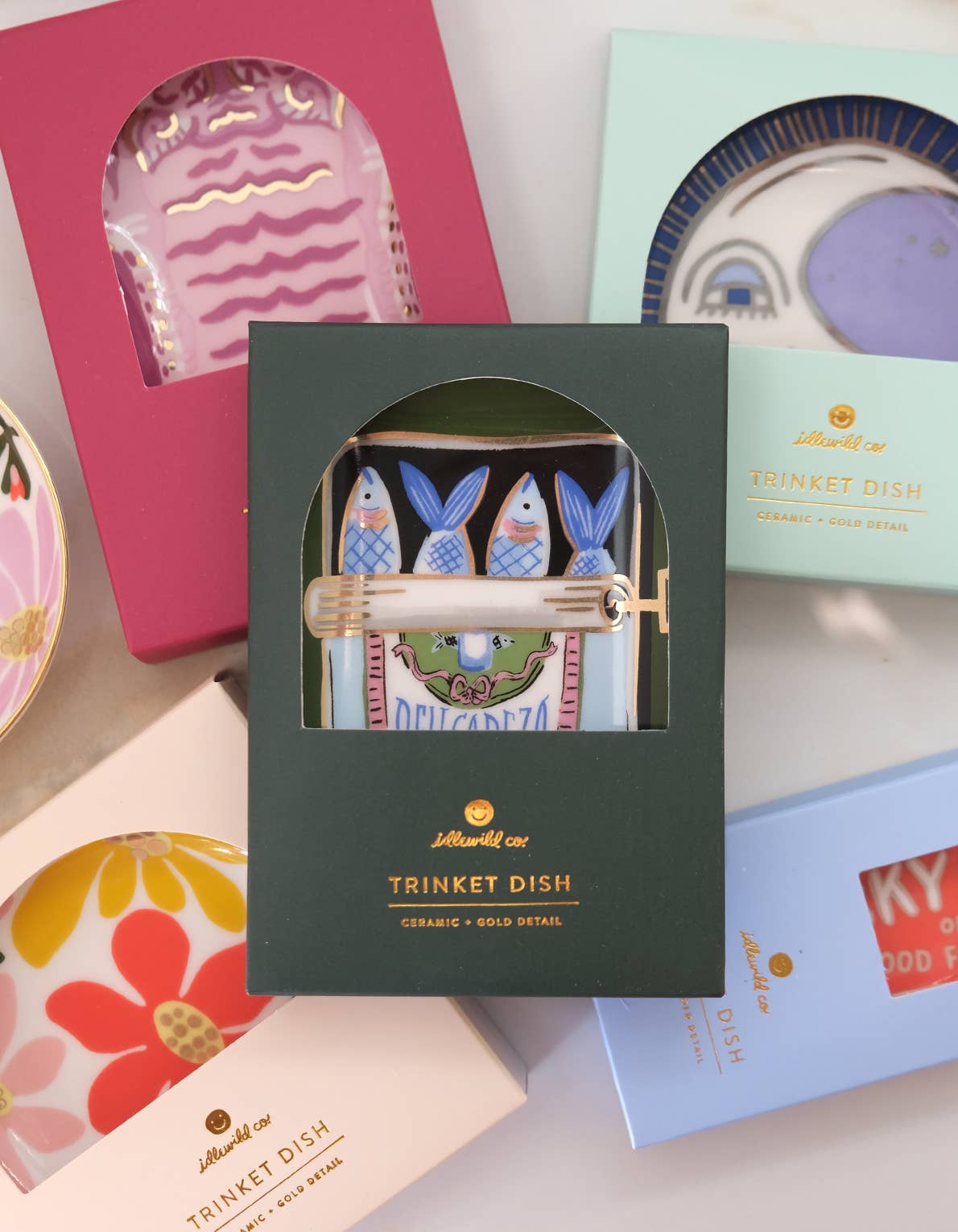 Sardines Porcelain Trinket Dish - Elle Maxine