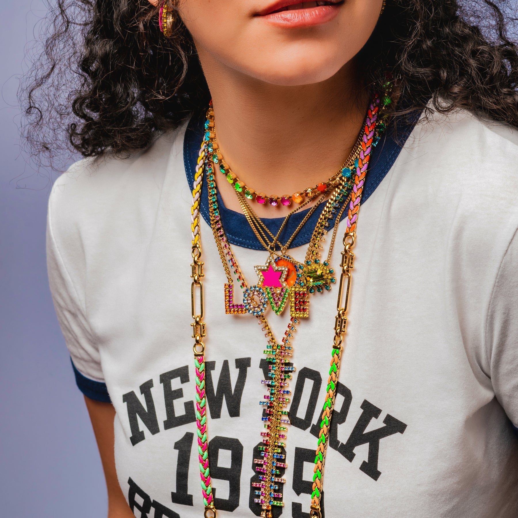 Sarina Necklace - Watermelon POP | TOVA - Elle Maxine