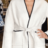 Sasha Tie Front Cardigan - Elle Maxine