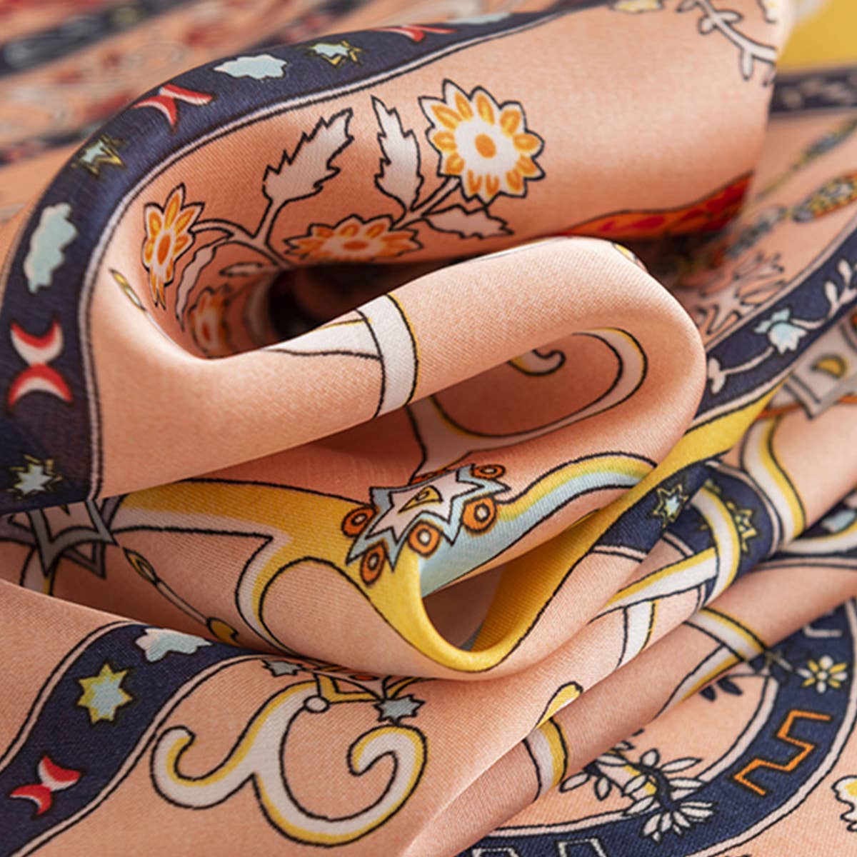 Satin Scarf - Celestial Circles - Elle Maxine