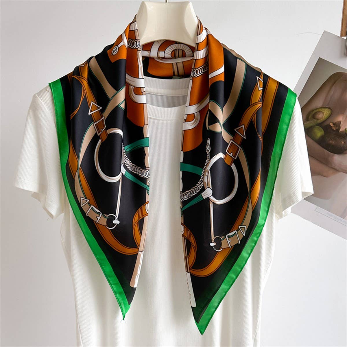 Satin Scarf - Equestrian - Elle Maxine