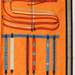 Satin Scarf - Orange Saddle - Elle Maxine
