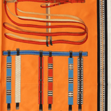 Satin Scarf - Orange Saddle - Elle Maxine
