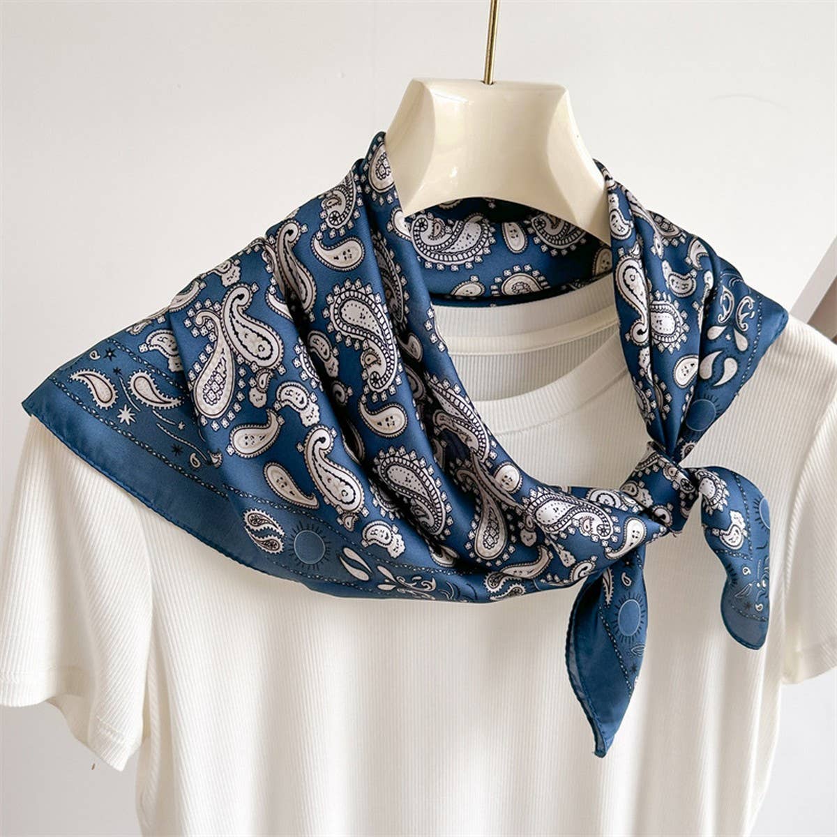 Satin Scarf - Paisley - Elle Maxine