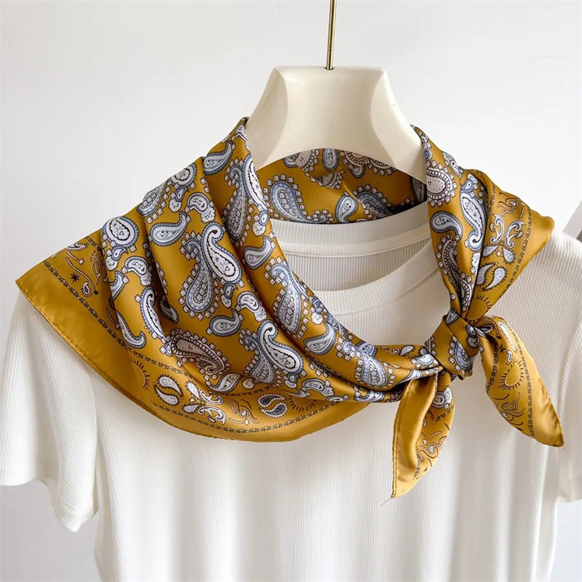 Satin Scarf - Paisley - Elle Maxine