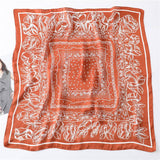 Satin Scarf - Paisley Lace Print - Elle Maxine